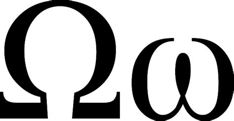 physics omega symbol